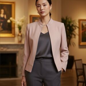 Tahari Women's Blush Blazer color pink size 8